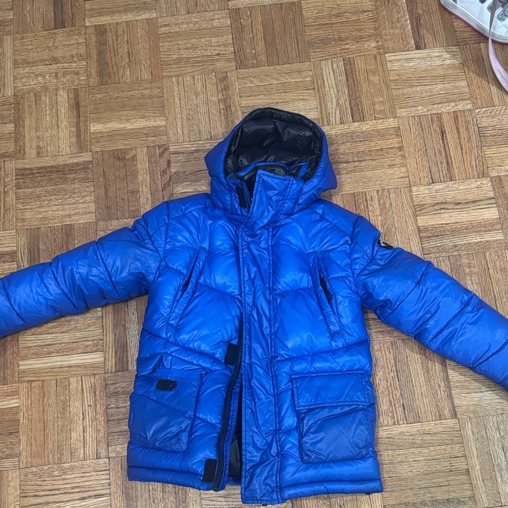 Appaman Royal Blue Hooded Puffer Coat
